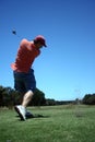 Tee off Royalty Free Stock Photo