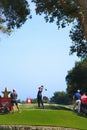 Tee shot 11th tee Valderrama, Spain Royalty Free Stock Photo