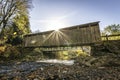 Teegarden-Centennial Covered Bridge over Little Beaver Creek Royalty Free Stock Photo