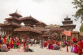 Teej festival, Durbar Square, Kathmandu, Nepal