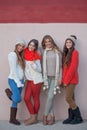 Teen autumn winter fashion Royalty Free Stock Photo