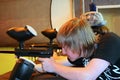 Teen Boy Aiming Paintball Gun