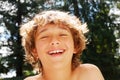 Teen Boy Enjoying Summer Royalty Free Stock Photo