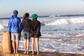 Teen Boy Girls Beach Waves