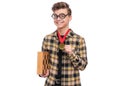 Teen boy with medal Royalty Free Stock Photo