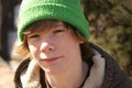 Teen Boy Outside Royalty Free Stock Photo