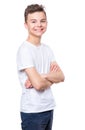 Teen boy portrait Royalty Free Stock Photo