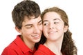 Teen Couple Flirting Royalty Free Stock Photo