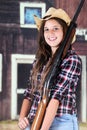 Teen Cowgirl Closeup Royalty Free Stock Photo