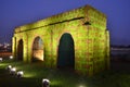 Teen Darwaja Three gate of Ahmedabad decoration with flowers