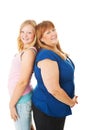 Teen Daughter is Taller Than Mom Royalty Free Stock Photo