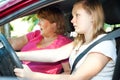 Teen Driver - Car Accident Royalty Free Stock Photo