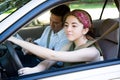 Teen Driver on the Road Royalty Free Stock Photo