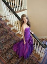 Teen in Fancy Gown Royalty Free Stock Photo