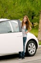 Teen First Car Royalty Free Stock Photo