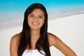 Teen Girl At Beach Royalty Free Stock Photo