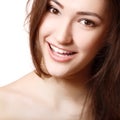Teen girl beauty face happy smiling Royalty Free Stock Photo