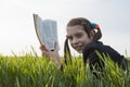 Teen girl with the Bible