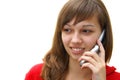 Teen girl with cell phone Royalty Free Stock Photo