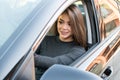 Teen Girl Driving Car Royalty Free Stock Photo