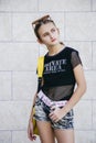 Teen girl fashion model Royalty Free Stock Photo