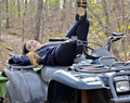 Teen Girl on a Four Wheeler Royalty Free Stock Photo