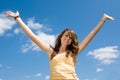 Teen Girl Joyful Royalty Free Stock Photo