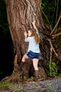 Teen Girl outside at a NY Park