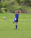 Teen Girl Soccer Player In Action 8 Royalty Free Stock Photo