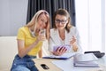 Teen girl talking to professional psychologist, individual therapy session Royalty Free Stock Photo