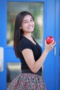 Teen Girl Wink Back to School Royalty Free Stock Photo