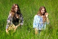 Teen Girls Hanging Out Royalty Free Stock Photo