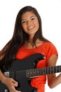 Teen Guitar Player Royalty Free Stock Photo