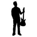 Teen Guitar Player - Silhouette