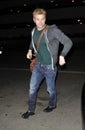 Teen hearthrob Twilight actor Kellan Lutz at LAX Royalty Free Stock Photo
