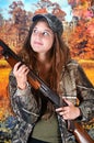 Teen Hunter Looking Up Royalty Free Stock Photo