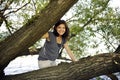 Teen between the Limbs Royalty Free Stock Photo