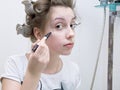 Teen makeup Royalty Free Stock Photo