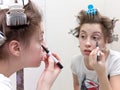 Teen makeup Royalty Free Stock Photo