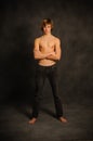 Teen Male With Arms Folded Full Figure Royalty Free Stock Photo
