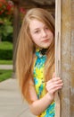 Teen portrait outdoors Royalty Free Stock Photo