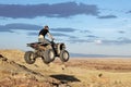 Teen on quad - four wheeler Royalty Free Stock Photo