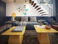Teen room contemporary style