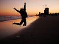 Teen Jump for Joy Royalty Free Stock Photo