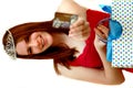 Teen Shopping Queen Royalty Free Stock Photo