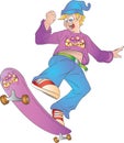 Teen skateboarder