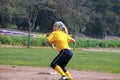 Softball player Royalty Free Stock Photo