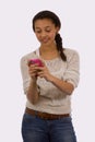 Teen texting Royalty Free Stock Photo