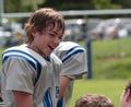 Teen Youth Football Talking with Teammates Royalty Free Stock Photo