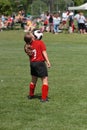 Teen Youth Soccer Playing Ball Off Chin